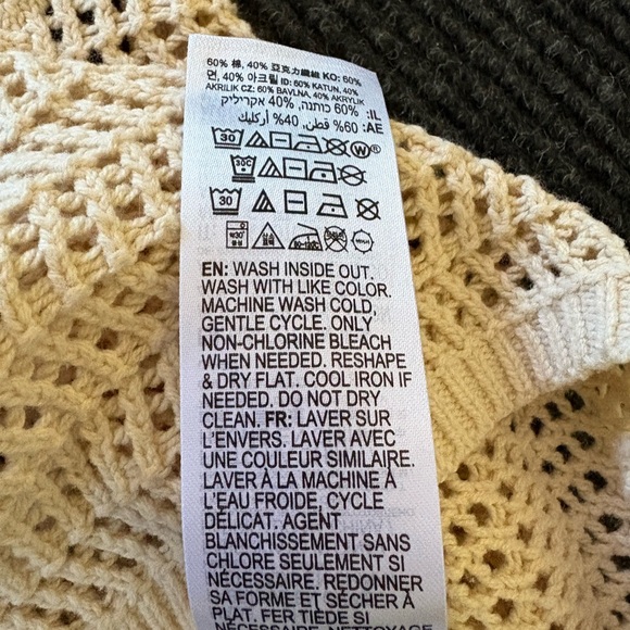 Roxy Knit Halter Neck Crop Top Women’s Small Racerback Cream Boho Tank Beach - Picture 10 of 10